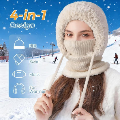 Snowfall Fleece Beanie & Face Mask